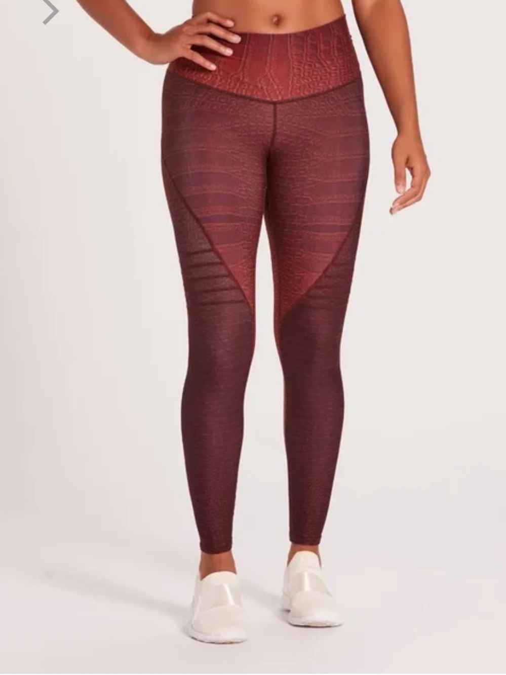 Niyama Sol | Croc Chocolate High-Waisted Slice Legging